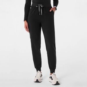 Figs Women's High Waisted Black Zamora Jogger Scrub Pants — EUC!